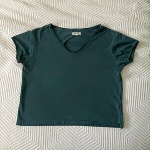 Cute Cropped Green Madewell T-Shirt 100% Cotton XS